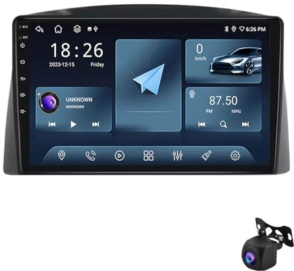HYMLMY Android 13 Reproductor de radio estéreo para automóvil para J-eep Grand Cherokee 2005-2007 Navegación para automóvil en el tablero Receptor de audio para automóvil, Pantalla táctil HD de 9 con