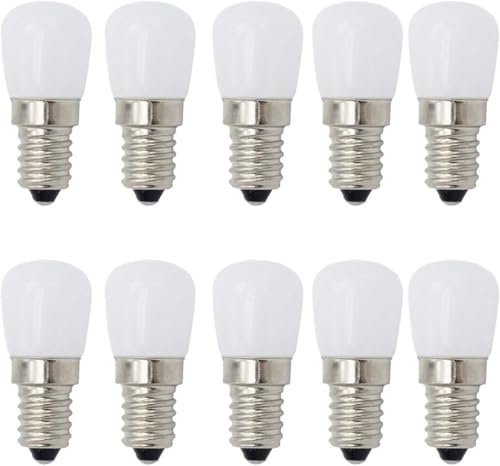 Aiwerttes Kleine E14 LED Birne 3W 250LM Home Lighting Pendel Deckenleuchte Schreibtischlampe Wand Kühlschrank Spezielle Lampe Tischleuchte 220V für Kronleuchter Deckenventilator,Pack von 10(Warmweiß)