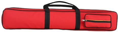 Hellery Billardqueue Tasche, Billardqueue Tasche Portable für 2 Sticks, Pool Queue Tasche, Snooker Sticks Billardtasche Tragetasche mit Schulterriemen für 1/2 Snooker Queue, Rot