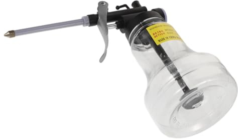 ULTECHNOVO Ölspender Mit Ausguss Pumpenöler Aus Kunststoff Autoölkanne Schmierölspender Mit Handpumpe Öleinfüllkanne Für Enge Räume Öltank Für Heim Und Industrie