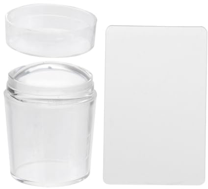 DECOMELODY Stampante per Unghie in Silicone Trasparente Bianco Effetto Stampa Migliorato, Accessorio Nail Art per DIY e Stamping Professionale