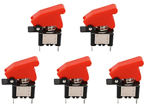 5 pezzi interruttore a levetta 12 V CC 25 A, interruttore a levetta impermeabile a 2 poli, interruttore on-off con scocca in ABS per ATV, barche, tosaerba, trattori da giardino e