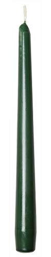 Sovie CANDLES Spitzkerzen Gastronomie Ø 2,2cm x 24cm in DUNKELGRÜN, Gastro Kerzen Tafelkerzen Leuchterkerzen Stabkerzen, 50 Stück, Brenndauer ca. 7 Std.