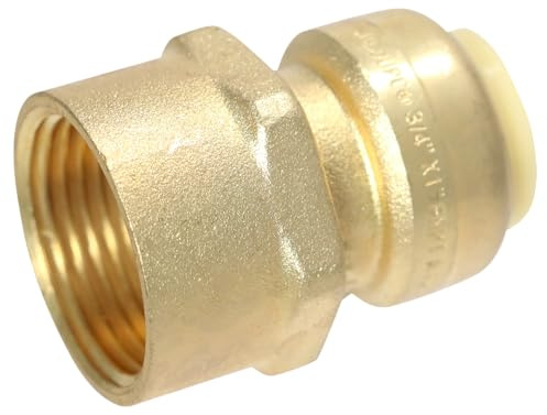 1 PIECE XFITTING 3/4 PUSH FIT X 1 FEMALE NPT/FNPT ADAPTER, CERTIFIED TO NSF ANSI61 - BRASS, PLUMBING FITTING FOR COPPER, PEX, CPVC