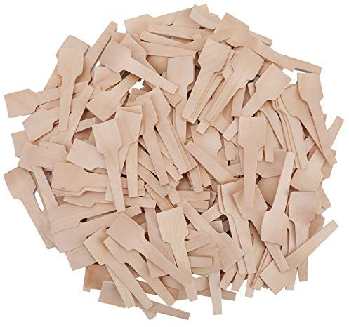 Bekith 400 Pack Mini Wooden Spoons, 7cm/2.75'' Disposable Ice Cream Spoon for Crafts, Organic Sugar Scrubs, Tasting and Sampling