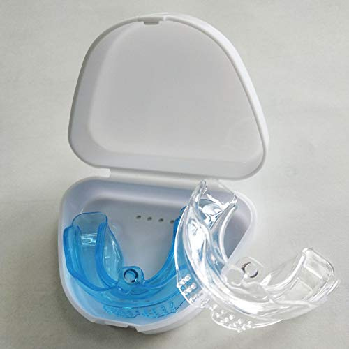 XJTY Zahnschiene,Aufbewahrungsbox,TPE 4D Transparent Zahnschutz,BPA Frei, Verhindern Effektiv Zähneknirschen, Verbessert Schnarch und Atmungshilfe,Schützt Zähne, Zahnfleisch & Kiefer.(2 Stücke)