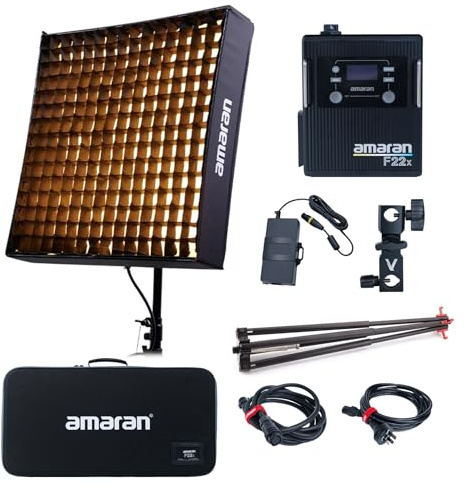 Aputure Amaran F22x 200W Flexible LED Studio Continuous Photo Lighting 2500k-7500k Supports APP Control DMX 9 Built-in Lighting FX