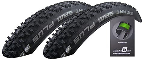 2X Schwalbe Smart Sam Plus 57-584 Drahtreifen GreenGuard 27.5x2.25 Fahrradreifen