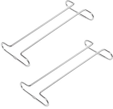 Forlush 2 Pezzi Porta Bicchiere di Vino, Porta Bicchieri Sospesi per Calici Bicchiere da Vino, Portabicchieri Sospeso, per Bar, Mobile da Vino, Cucina