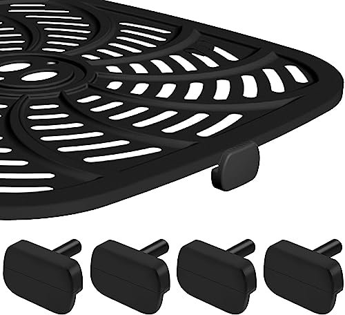 Air Fryer Rubber Feet for Gourmia GAF686 GAF798 GAF838 Air Fryer Oven etc, 4 PCS Heat Resistant Food Grade Anti-Scratch Silicone Air Fryer Replacement Parts Tabs Tips Accessories Covers