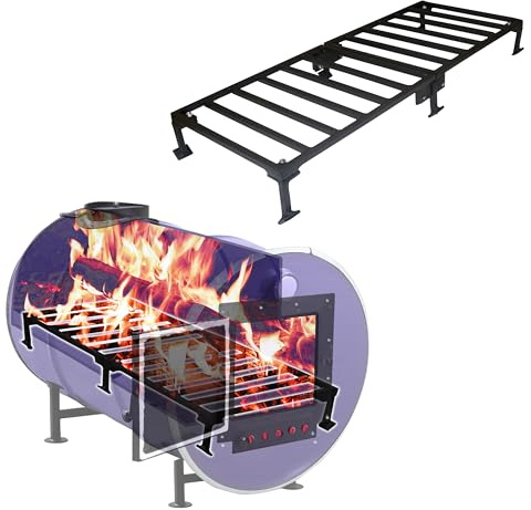 Sonret Burn Barrel Grate Perfect for 30-55 Gallon Barrel Metal Barrel - Grate for Wood Stove Camping Equipment Barrel Stove Kits - Barrel woodstove kit for Emergency Heating & Cooking and Survival……