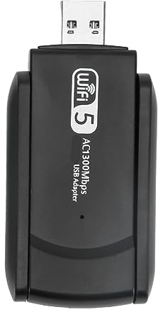 Garsent Adaptador WiFi USB de Doble Banda 867Mbps, Stick Inalámbrico para PC de Escritorio, USB3.0, Modo Ap, Amplia Aplicación, Plug and Play, Material ABS