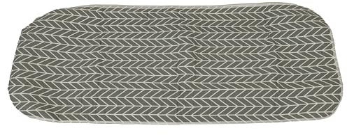 vhbw Bügeltischbezug kompatibel mit Leifheit AirBoard M-Serie Bügelbrett, Bügeltisch - Bügelbrettbezug Grau Weiß