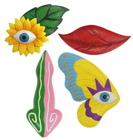 BESPORTBLE Pendentif Unique en Résine pour Tronc Darbre Décoration Dextérieur pour Visage Ornements De Jardin Fantaisie
