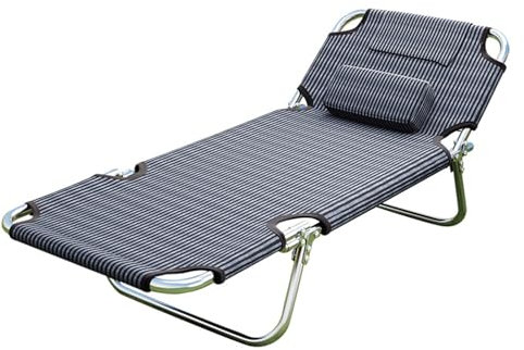 LYHXYLFT Klappbett,Schwarzes Klappbett,Dreifach Faltbares Feldbett,Mit Klappfunktion,Geringe Stellfläche,Platzsparend,Geeignet for Picknick-Camping,Selbstfahrer-Tour