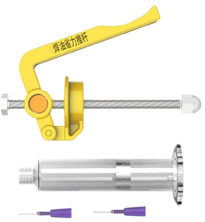 Extrusora de fundente de soldadura,Extrusora de pasta de soldadura | Dispensador de pegamento de pasta fundente para soldar - Dispensador de pasta de soldadura con aguja de mano, herramienta ergonómic