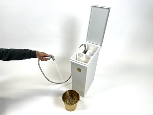 Freestanding Portable Bidet | No Plumbing | Installation Free | Good Capacity 10L Refillable | Self-Contained | Strong Pressure | Douche | Shataf | Lota | Muslim Shower | Bodna [BIDETSY 10L]