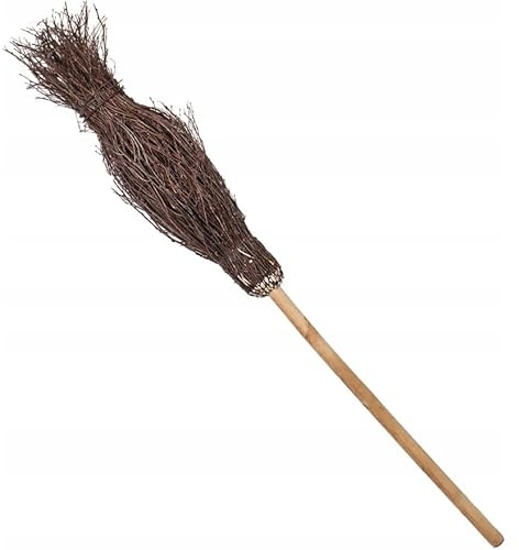 Reisigbesen Hexenbesen aus Naturreisig ca. 120–150 cm – Handgefertigter Reisigbesen aus Birke | Dekoration & Brauchtum