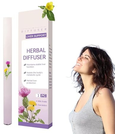 Kräuter-Diffusor-Stift mit Königskerzenextrakt, Thymian und Minze zur Lungenreinigung, Kräuter-Reinigungsstifte mit Doppelwirkung, Natürlich leichter atmen (B)