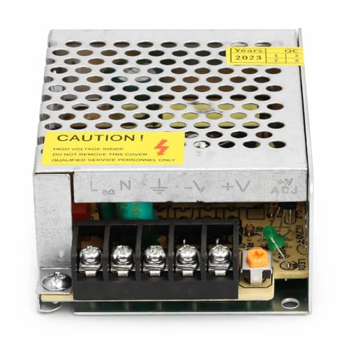 Jandei - Fuente de Alimentación Transformador 110/220V AC a 12V DC 25W 2,1A, Instalación en Interior IP20 para Tira Led, Neón o Dispositivos de Bajo Voltaje