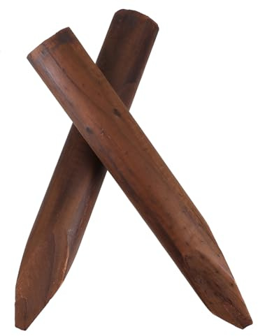 WEKADRIN 2 Pezzi Aiuole in Legno Impregnato da Recinzione in Legno Naturale per Giardino e Prato Decorazione Resistente per Siepi e Bordure Piante