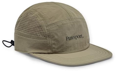 Puresport Olive Running Cap, Lightweight, Packable, Breathable & Water-Repellent Sports Hat with Adjustable Toggle Fit, Ideal for Men & Women, Outdoor Training, Hyrox, Gym & Functional Fitness