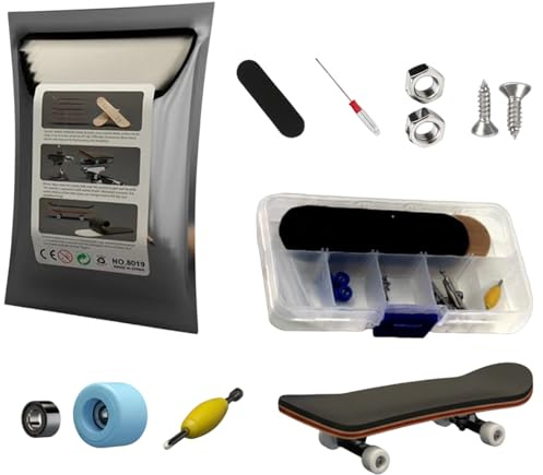 Fingerskateboards Set, 1 Set Mini Fingerboard mit Realistischer Optik, Tech Deck Fingerboard für Tricks und Training, Finger Skateboard für Indoor- und Outdoor-Aktivitäten