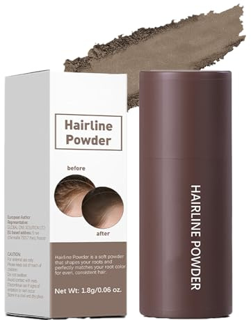 Ansatzpuder Hellbraunes,Haar Concealer zur Haarverdichtung Frauen Männer,Ansatzpuder für Haare,Wasserfest&Schweißfest Haaransatz Puder Ausbessern&Haarausfall Abdecken,Für dünner werdendes Haar