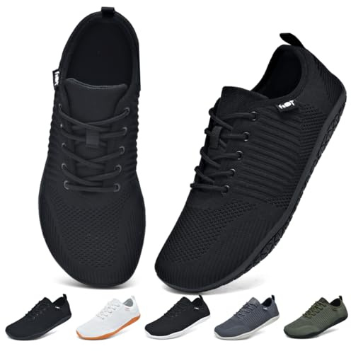 chetoria Zapatillas Barefoot Unisex Calzado Respetuoso Punta Ancha 37-48 | Suela Zero Drop Transpirable Ligera Flexible Antideslizante Para Running Fitness Senderismo Viaje Uso Diario