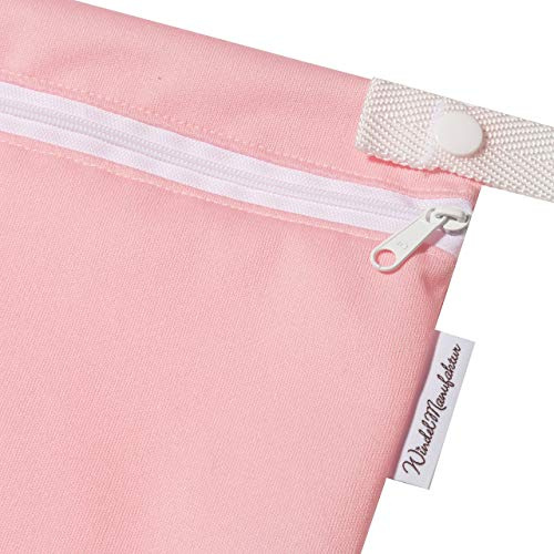 Windelmanufaktur Wetbag, atmungsaktive und wasserabweisende Nasstasche - Made in Germany (klein, rosa)