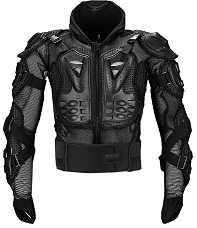 MTTKTTBD Motorrad Schutz Jacke Pro Motocross ATV Protektorenjacke mit Rückenprotektor Motorradjacke Schutzjacke Full Body Armor Schutzkleidung für Damen und Herren Scooter MTB Enduro