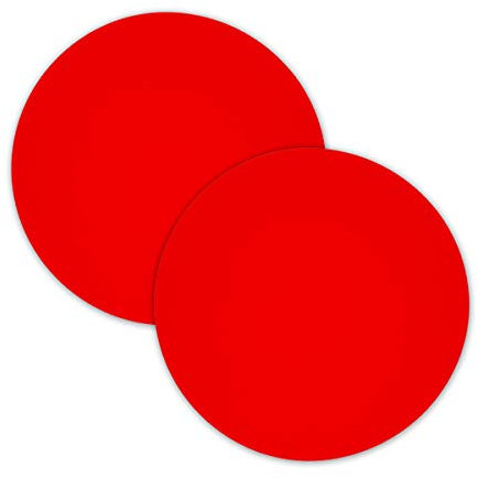 ddLUCK 2 Pack Multi-Purpose Silicone Microwave & Oven Mat, 30cm/12inch Non-Stick Silicone Baking Mat, Oven Mat for Bottom of Oven, Heat Resistant Oven Mat Microwave Trivet Mat, Red