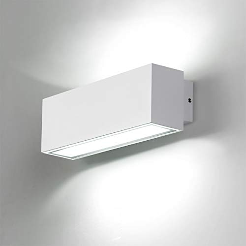 Dr.lazy 12W LED Wandleuchte Außenwandleuchte, Wasserdichte IP65 Wandbeleuchtung, LED Außenwandleuchten, Außenlampe Wandlampe, Innen/Außen, Gartenleuchte …
