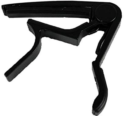 Triamisus Konzertgitarre Capo Universal Aluminiumlegierung Metall Neue Gitarre Capo Quick Change Clamp Key Akustik Konzertgitarre Capo Teile - Schwarz