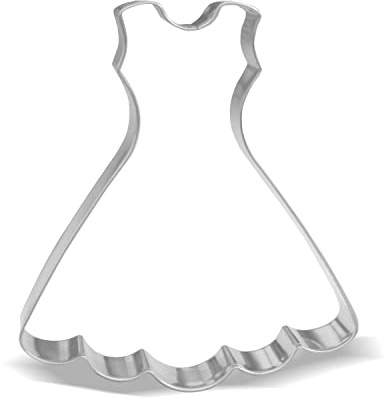 Keewah Hochzeitskleid Cookie Cutter, 1 Stück, Edelstahl, 11,2 cm