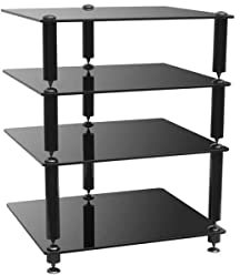 NorStone Bergen 2 Noir Laqué - Meuble HiFi