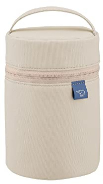 Zojirushi Soup Jar Pouch, Small Size (Food Jar Size 8.5-13.5 fl oz (250-400 ml), Cutlery Pocket, Handle, Can Be Washed, Beige, SW-PB01-CM