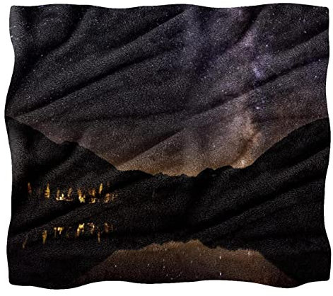 Fleece-Überwurfdecke für Couch, Sofa oder Bett, gemütliche, weiche Decken, fantastisches Himmel-Muster