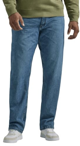 Lee Men's Big & Tall Legendary Relaxed Straight Jean, True Blue, 44W x 30L