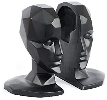 NOALED Kreative Kopf-Buchstützen, Kunst, abstrakte Skulpturen, Bücherregale, Schreibtisch-Dekorationen, Kunsthandwerk, Buchstützen, in Zeitschriften, Bars, Arbeitszimmern, Geschenk