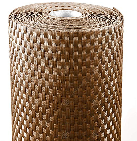 GardenersDream Polyrattan Sichtschutz & Windschutz (Honig, 1 x 5 Meter) - Polyrattan Balkon Sichtschutz Wetterfest - Ideale Sichtschutz Garten-, Sichtschutz Zaun- & Sichtschutz Balkon Verkleidung