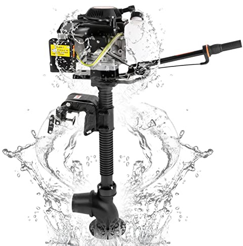 AOAPUMM Motore fuoribordo 4 CV, 4 tempi, Gommoni CDI per gommoni, gommoni e barche da pesca