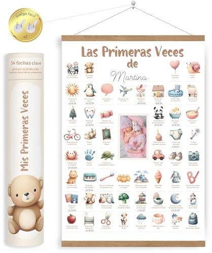 HuBorns - Póster Mis Primeras Veces para Bebé