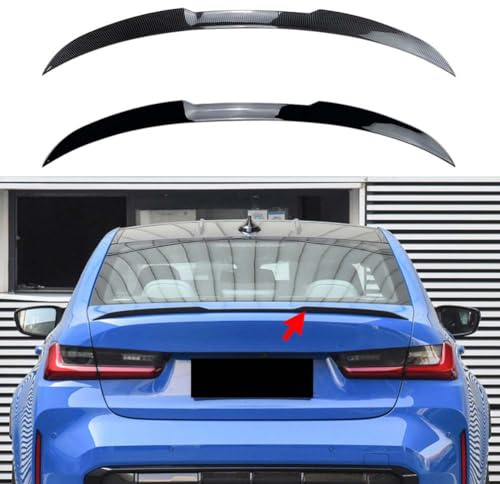 GXYNBY ABS Auto Heckspoiler Flügel Kofferraum Dachdeckel Heckspoiler Flügel Glanz Schwarz Für BMW 3er G20 320i 325i 330i M3 2019-2023,Gloss Black