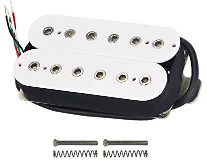 Alnico 5 Humbucker Pickup E-Gitarren-Bridge-Pickup Weiß 4 Drahtgitarre-Teile Pickup für E-Gitarre