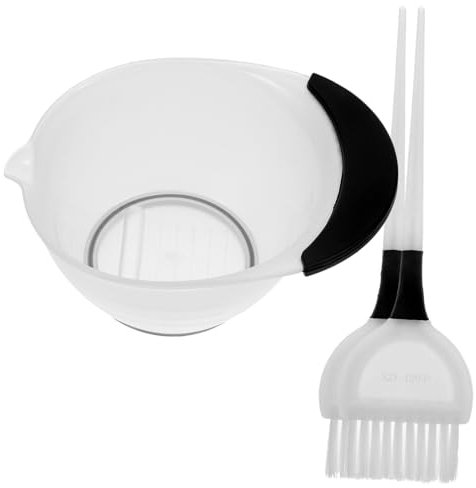 MERRYHAPY 3sätze Haarfärbepinsel Und Schüssel Professionelles Haarfärbe-toolkit Für Salon Und Heimgebrauch Inklusive Weißer Schüssel Und Pinsel Für Gleichmäßiges Auftragen Von
