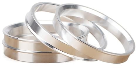 TANGSIYANG Zentrierringe 4 Stück/Satz Zentrische Radnabenringe 56,1-67,1, 72,6-66,1, 67,1-66,1 66,1-60,1 mm Radnabenringe aus Aluminiumlegierung Radnaben Zentrierringe(57.1-66.6mm)
