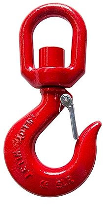 Eslinga de cadena 1 tonelada con aparejo de pestillo, liberación rápida, aleación de acero forjado, colgante, gancho de ojo giratorio, grúa, grillete Industrial, elevación de Hardware Resistente al de