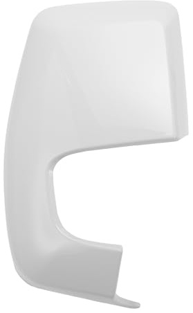 X AUTOHAUX Tapa de repuesto para espejo retrovisor derecho de coche, color blanco, para Ford Transit Tourneo Custom 2012-2023, cubierta protectora de espejo para decoración exterior