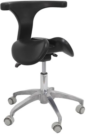 Hydraulischer Hebe-Sattelhocker mit Rückenlehne – Rollstuhl für Zahnarzt, Krankenhaus, Heimbüro, Schreibtisch – geteilter Sitz, ergonomisches Design